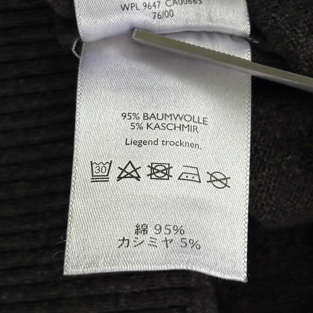 Eddie Bauer Quarter Zip Sweater Mens XL Charcoal Gray Mock Neck Pullover Knit - Picture 15 of 16